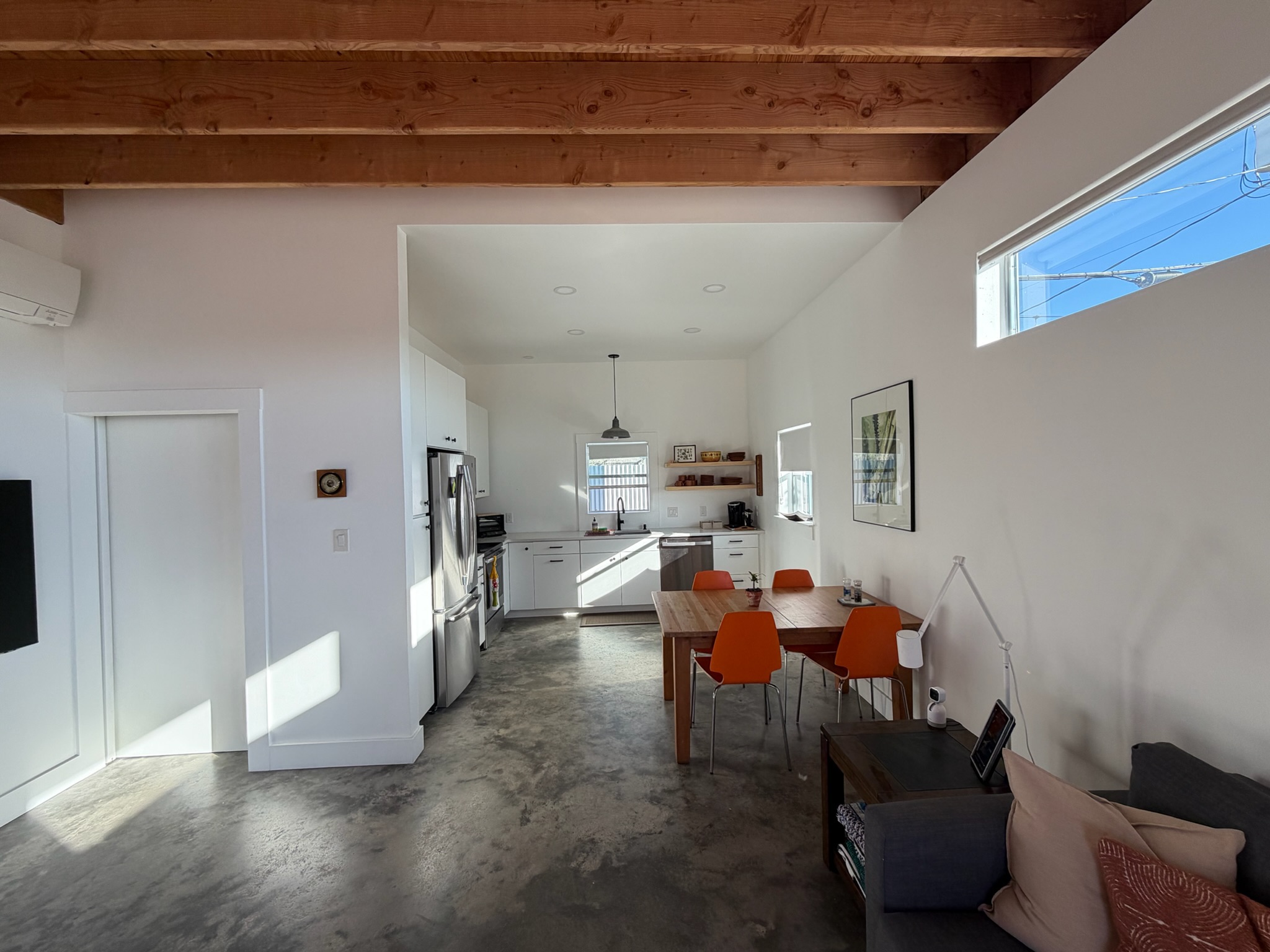 Kitchen and dining area
